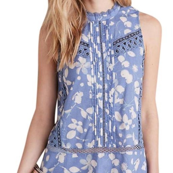 Anthropologie Tops - Anthropologie Laced Swing Tank Vanessa Virginia